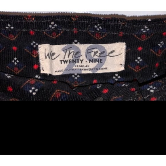 ❤️Free People Joanie Printed Cord Skirt - Picture 5 of 5